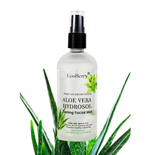 Steam Distilled Aloe vera Hydrosol Toning Mist