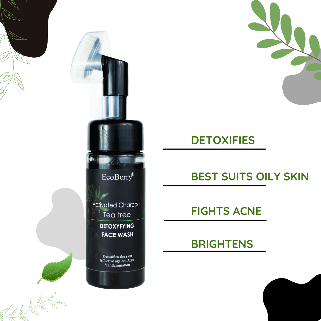 Activated Charcoal Tea tree Detoxifying Face Wash