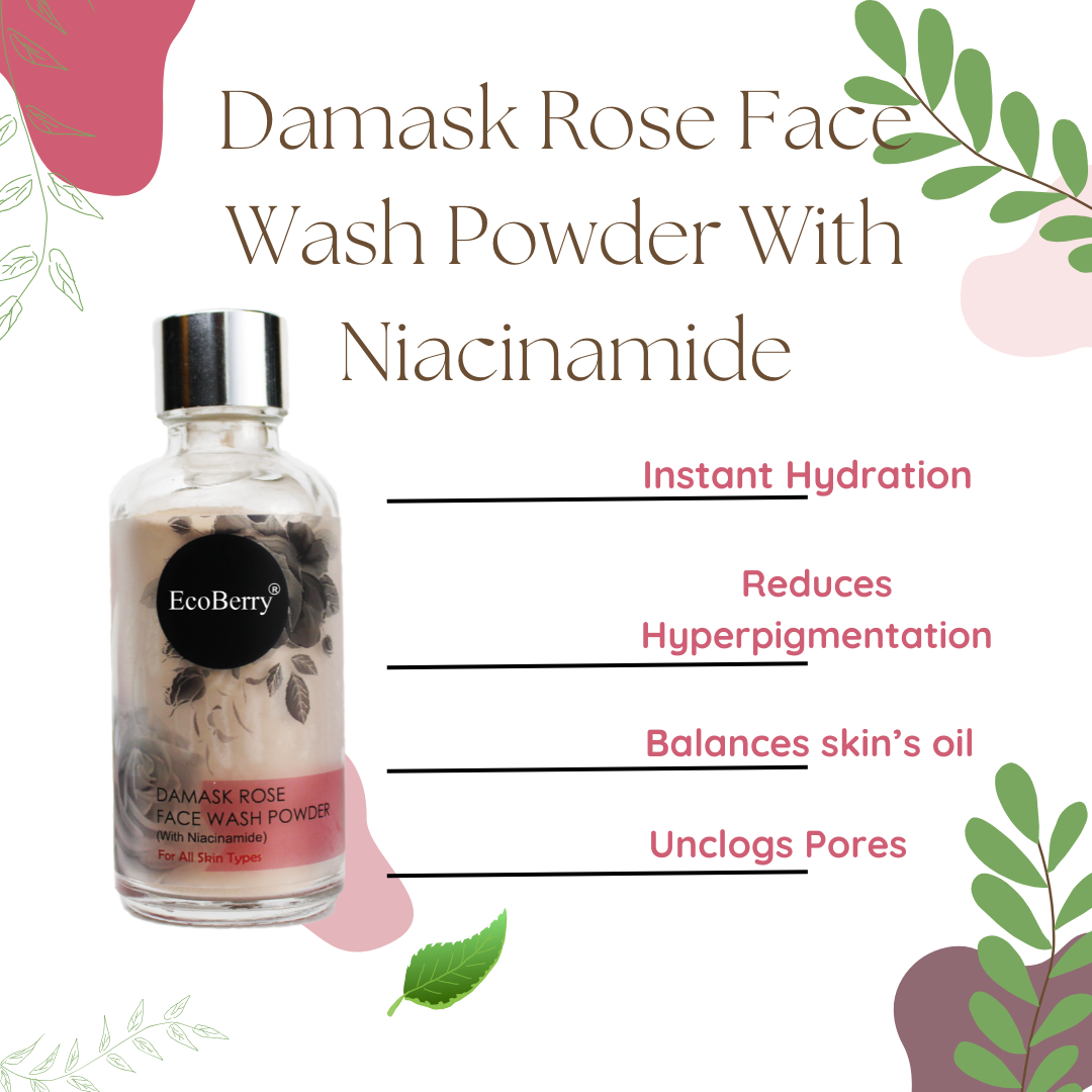 Damask Rose Face Wash Powder