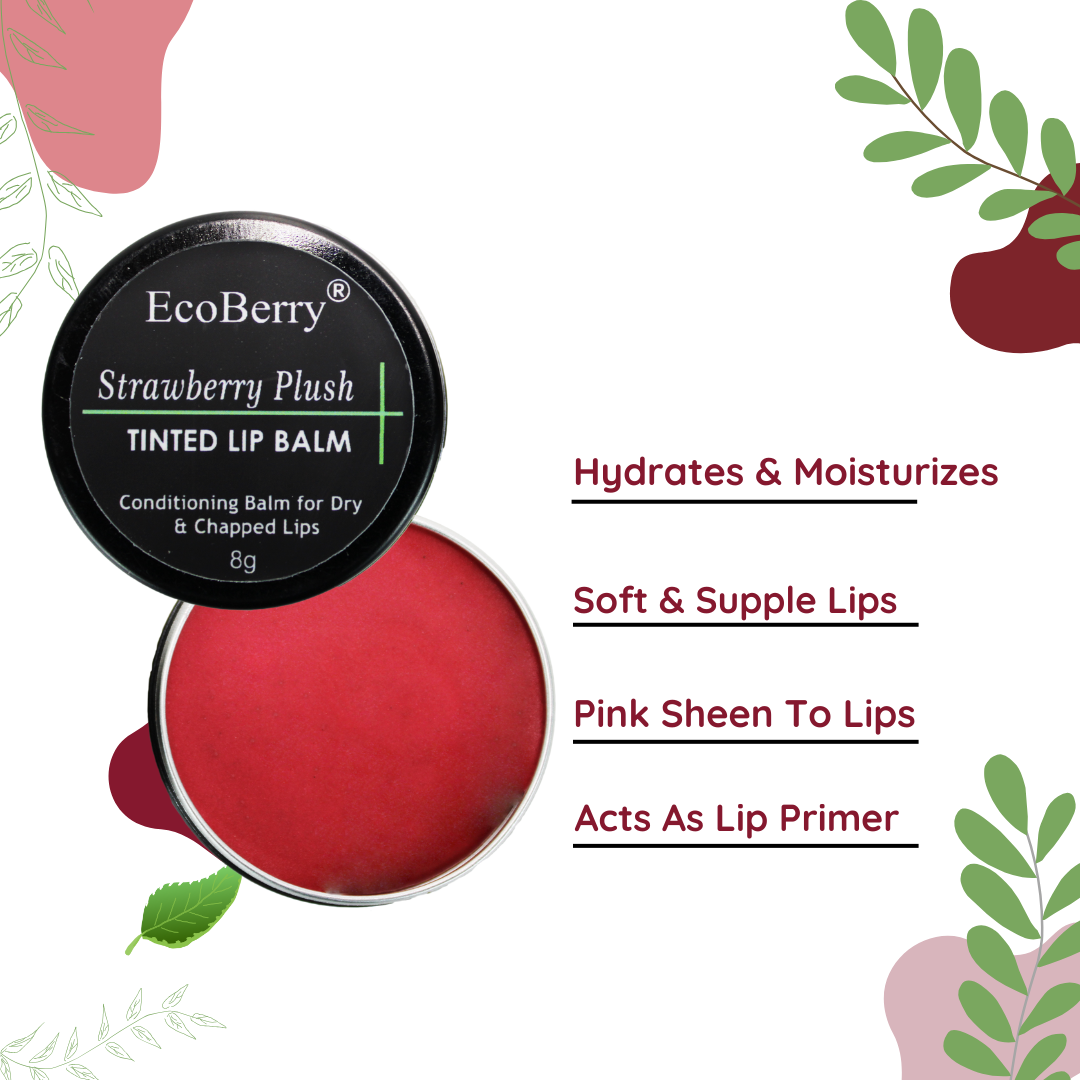 Strawberry Plush Tinted Lip Balm