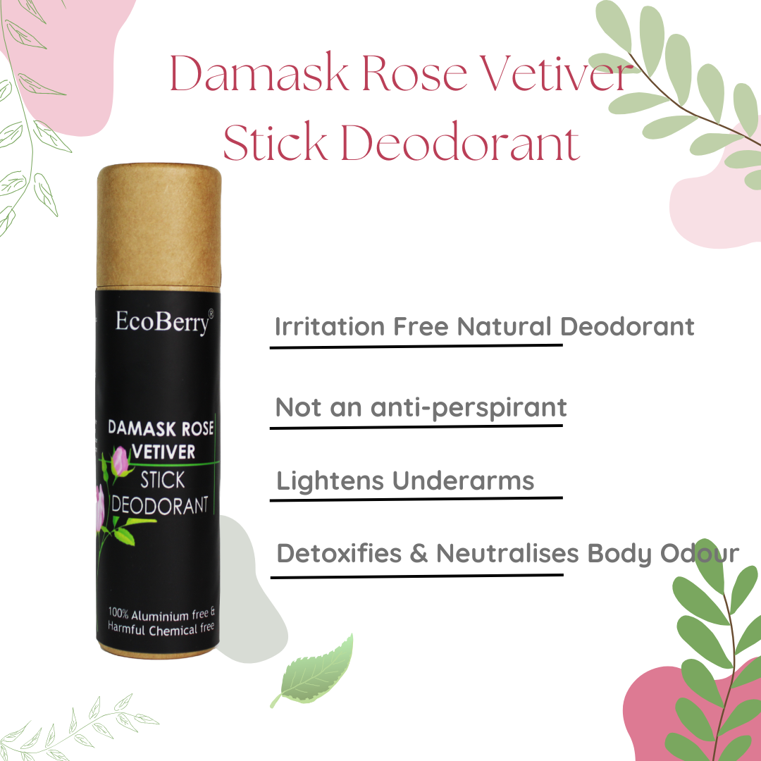 Damask Rose Vetiver Stick Deodorant