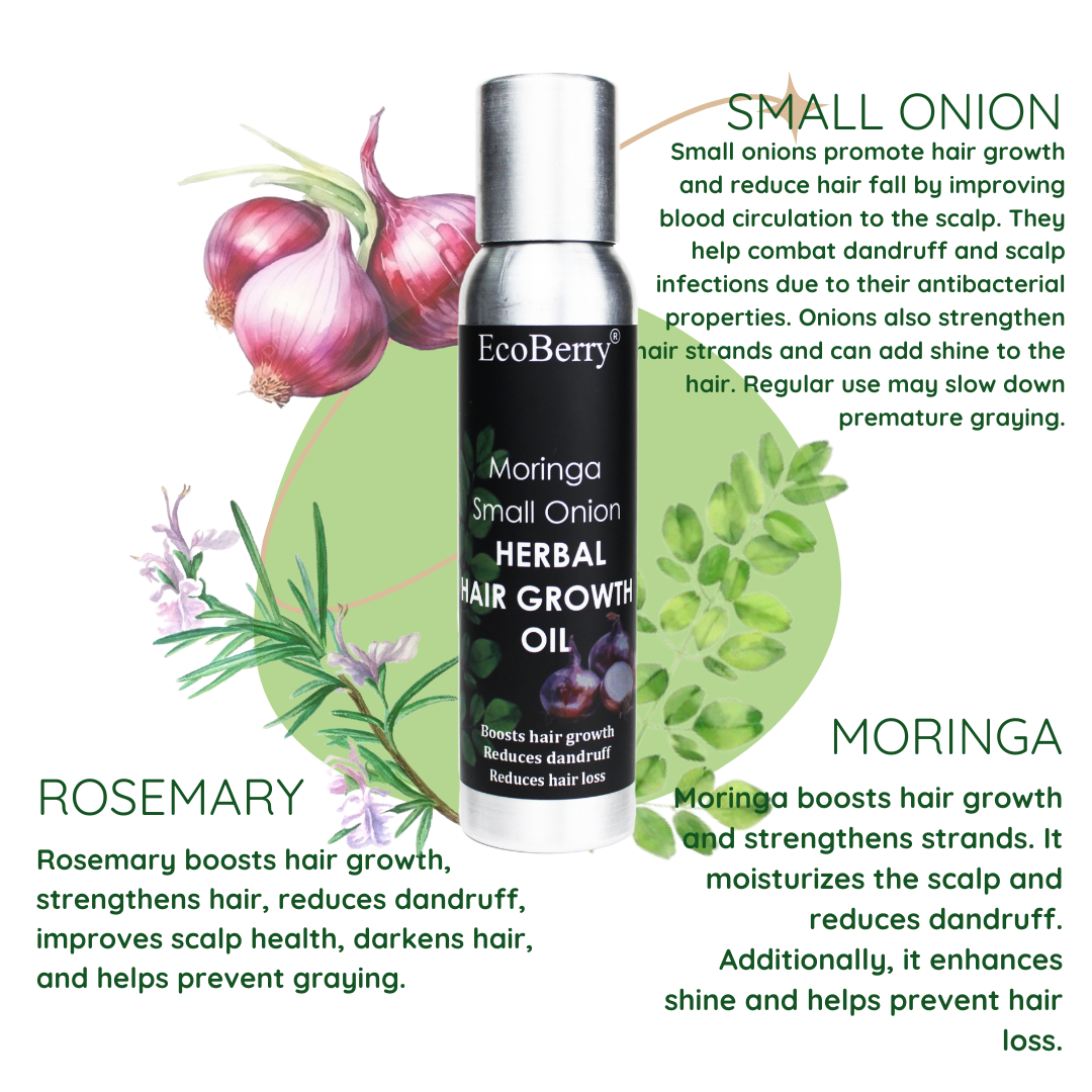 Moringa Small Onion Herbal Hair Growth Oil