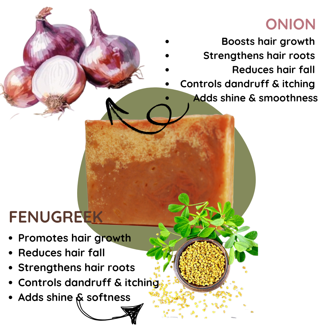 Onion Fenugreek Shampoo Bar