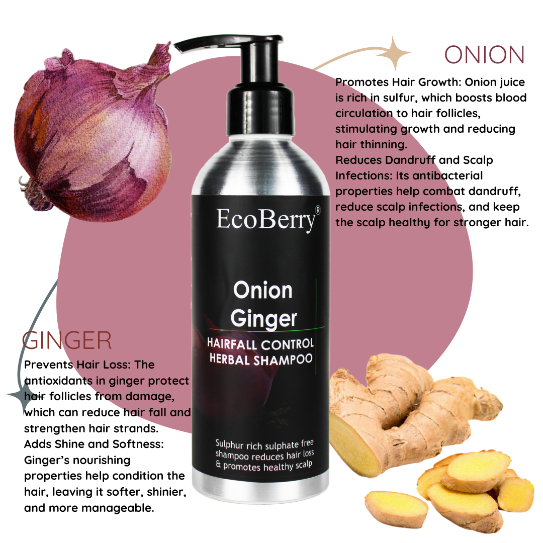 Onion Ginger Herbal Shampoo