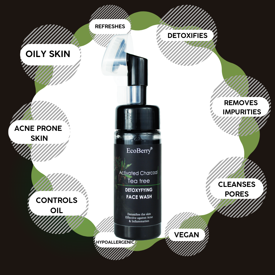 Activated Charcoal Tea tree Detoxifying Face Wash