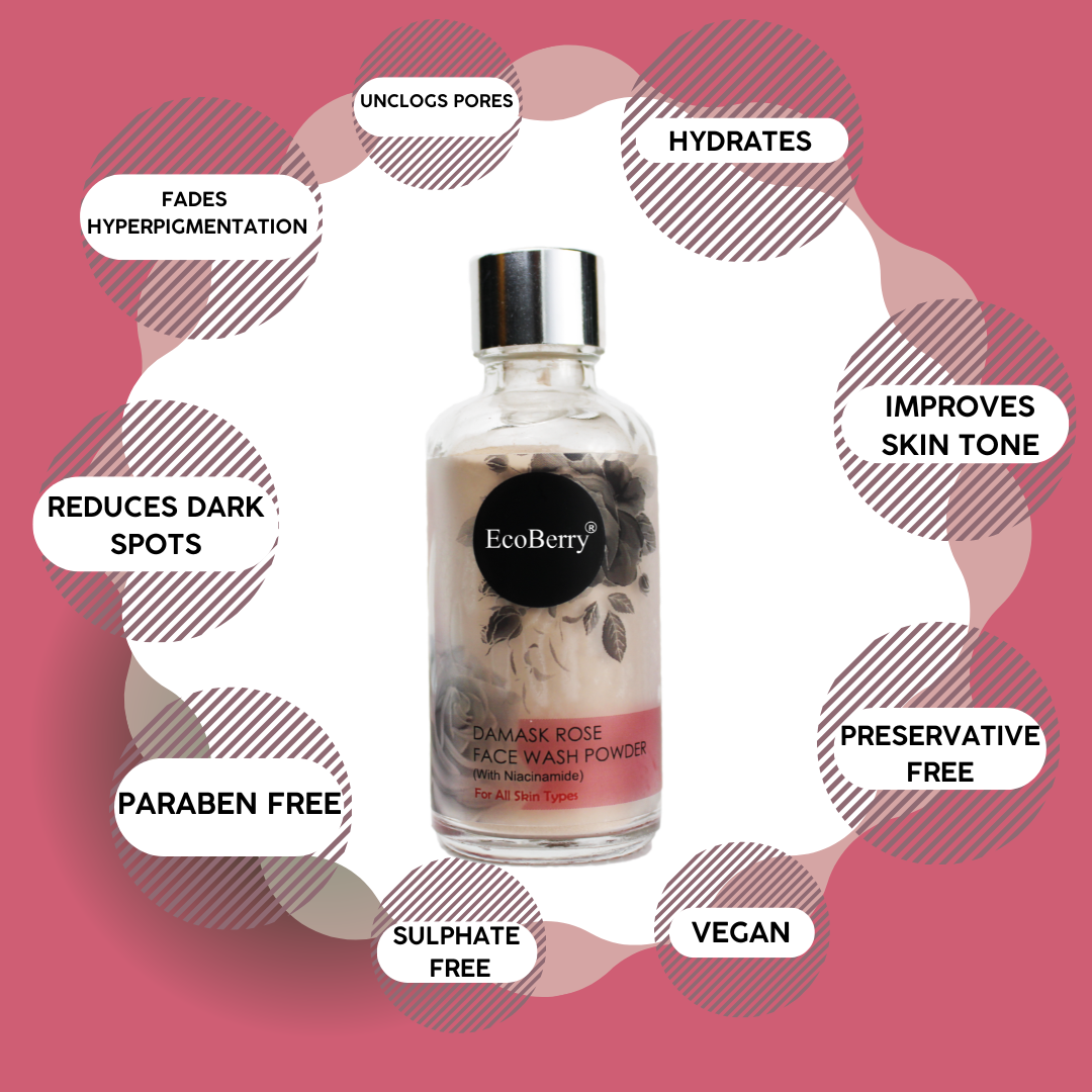 Damask Rose Face Wash Powder