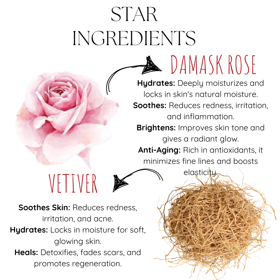 Damask Rose Vetiver Dusting Powder