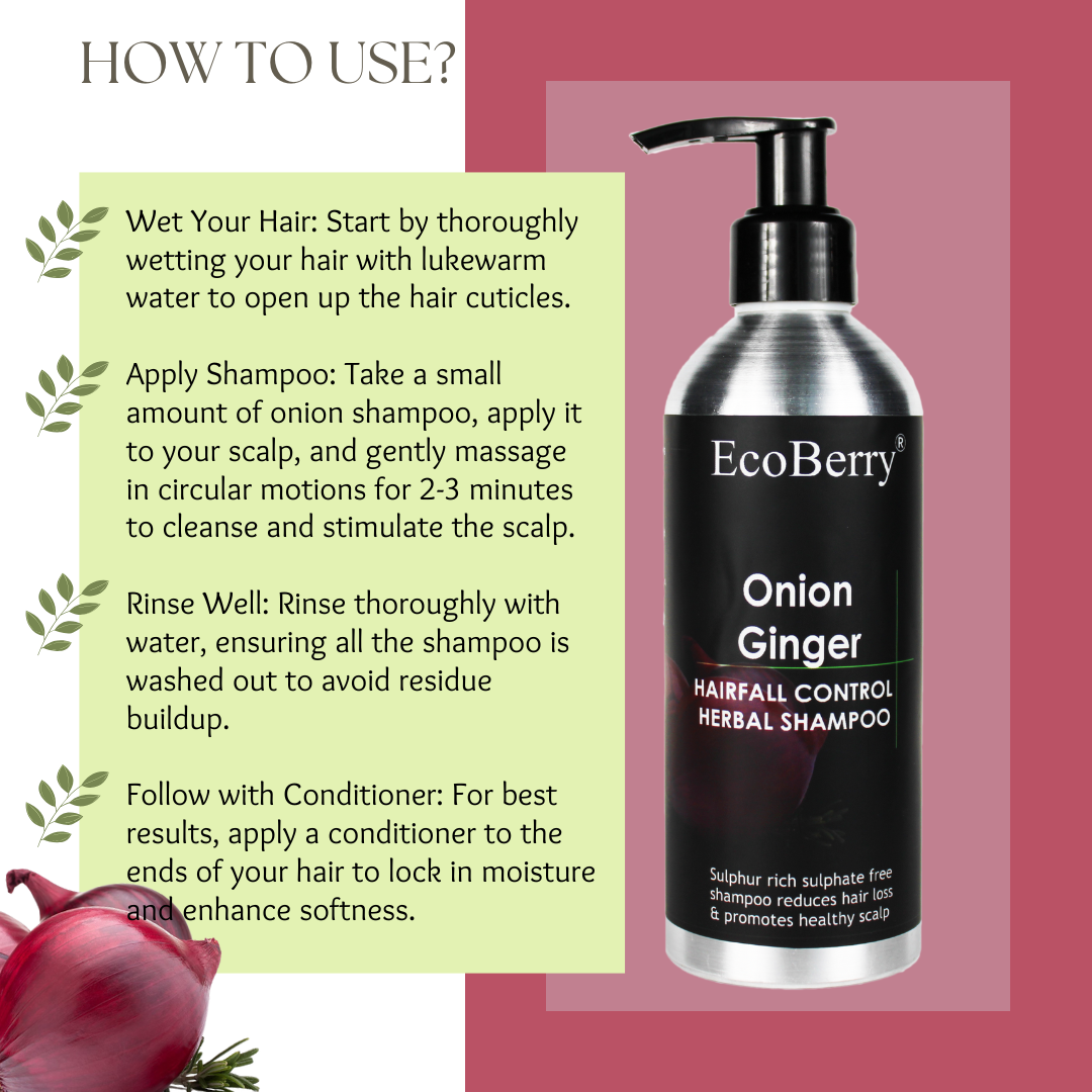 Onion Ginger Herbal Shampoo