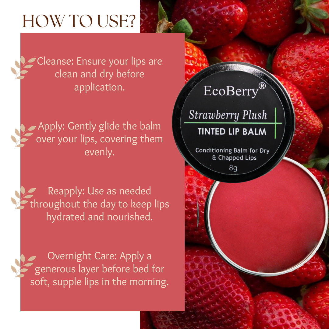 Strawberry Plush Tinted Lip Balm